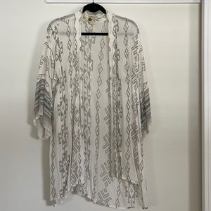 Free People Printed Kimono